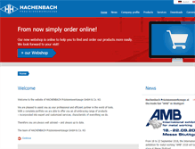 Tablet Screenshot of hachenbach.de
